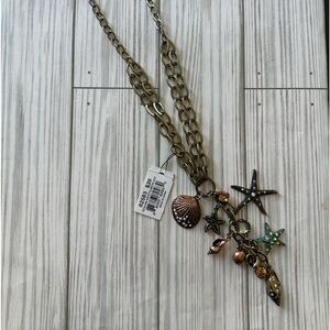Bronze Colored Necklace with Sea Creatures